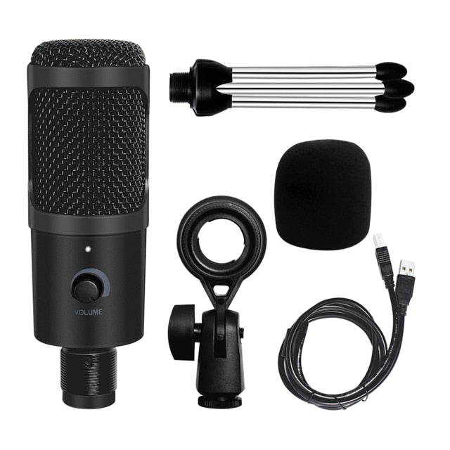 Professional USB Condenser Microphones For PC Computer Laptop Singing Gaming Streaming Recording Studio YouTube Video Microfon - 𝐃𝐔𝐕𝐋𝐀𝐒𝐇𝐎𝐏