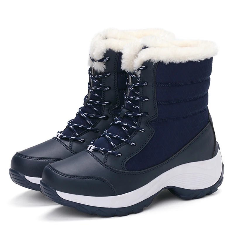 Snow Boots Women Platform Boots Non - slip Women Winter Shoes Fur Warm Ankle Boots for Women Wedges Waterproof Thigh High Boots - 𝐝𝐮𝐯𝐥𝐚𝐬𝐡𝐨𝐩.𝐜𝐨𝐦