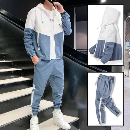 2025 Men Tracksuit Casual Joggers Hooded Sportswear Jackets And Pants 2 Piece Sets Hip Hop Running Sports Suit - 𝐝𝐮𝐯𝐥𝐚𝐬𝐡𝐨𝐩.𝐜𝐨𝐦