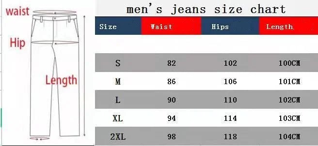2025 New Business Men's Jeans Casual Straight Stretch Fashion Classic Blue Black Work Denim Trousers Male Brand Clothing S - 3XL - 𝐝𝐮𝐯𝐥𝐚𝐬𝐡𝐨𝐩.𝐜𝐨𝐦
