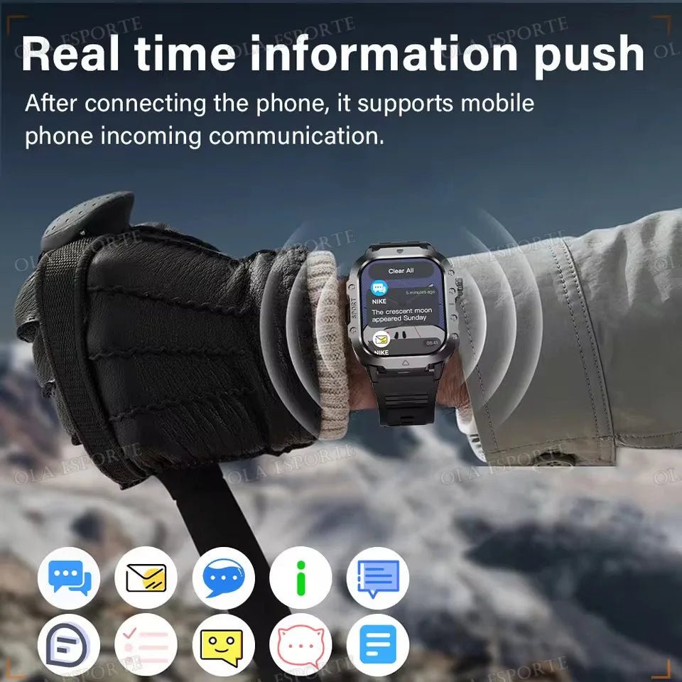 2025 New LED Men's Smartwatch Bluetooth Talking Smartwatch Multi Sport Mode Health Monitor Outdoor Sport Smart Watch For Android - 𝐝𝐮𝐯𝐥𝐚𝐬𝐡𝐨𝐩.𝐜𝐨𝐦