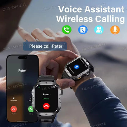 2025 New LED Men's Smartwatch Bluetooth Talking Smartwatch Multi Sport Mode Health Monitor Outdoor Sport Smart Watch For Android - 𝐝𝐮𝐯𝐥𝐚𝐬𝐡𝐨𝐩.𝐜𝐨𝐦