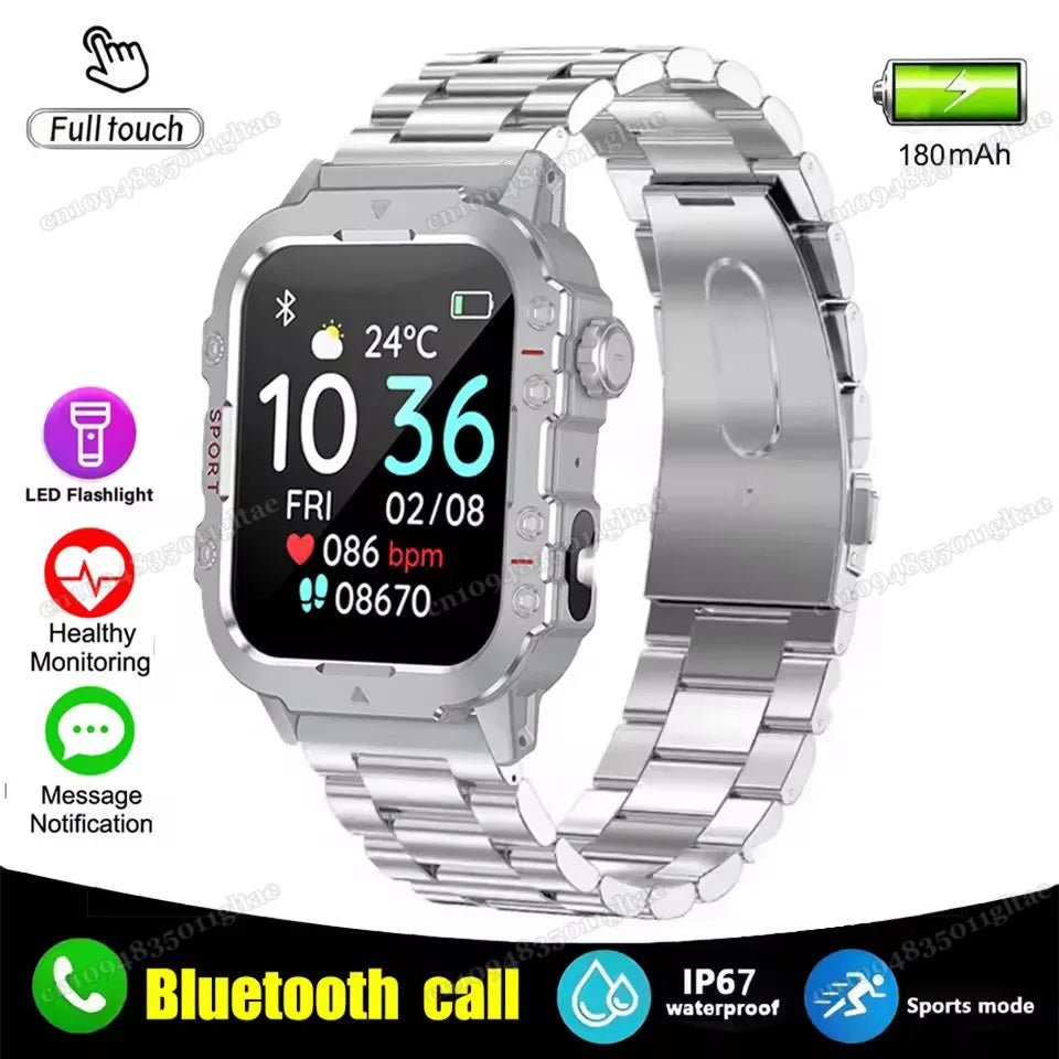 2025 New SmartWatch Men For Women Militray Outdoor GPS Track Sport Watches Heart Rate Sleep Waterproof Smart Watch IOS Android - 𝐝𝐮𝐯𝐥𝐚𝐬𝐡𝐨𝐩.𝐜𝐨𝐦