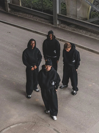 2025 Trendy High Street Retro Casual Streetwear Men's Sports Suit Y2K Harajuku Embroidered Hoodie men Hip - hop Loose Sweatpants - 𝐃𝐔𝐕𝐋𝐀𝐒𝐇𝐎𝐏