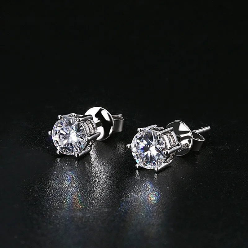 2ct 8mm Moissanite Earrings for Women Lab Grown Diamond Ear Studs 925 Sterling Silver Fine Jewelry Gift - 𝐃𝐔𝐕𝐋𝐀𝐒𝐇𝐎𝐏