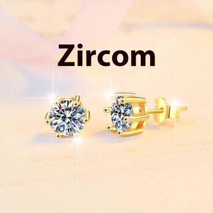 2ct 8mm Moissanite Earrings for Women Lab Grown Diamond Ear Studs 925 Sterling Silver Fine Jewelry Gift - 𝐃𝐔𝐕𝐋𝐀𝐒𝐇𝐎𝐏