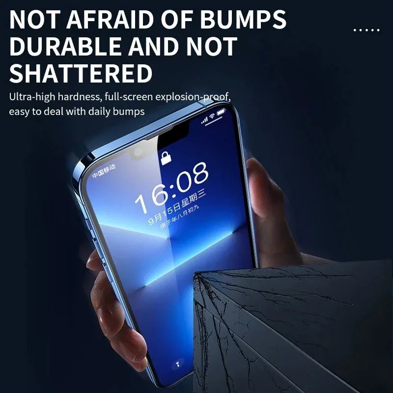 3Pcs Tempered Glass for iPhone 14 13 12 11 15 Pro Max Mini Screen Protector for iPhone 17 XR XS MAX 7 8 Plus 16 Protective Glass - 𝐃𝐔𝐕𝐋𝐀𝐒𝐇𝐎𝐏