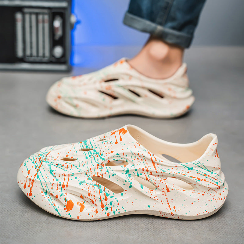 Sandals men's versatile men's outdoor leisure beach wading sports hole shoes