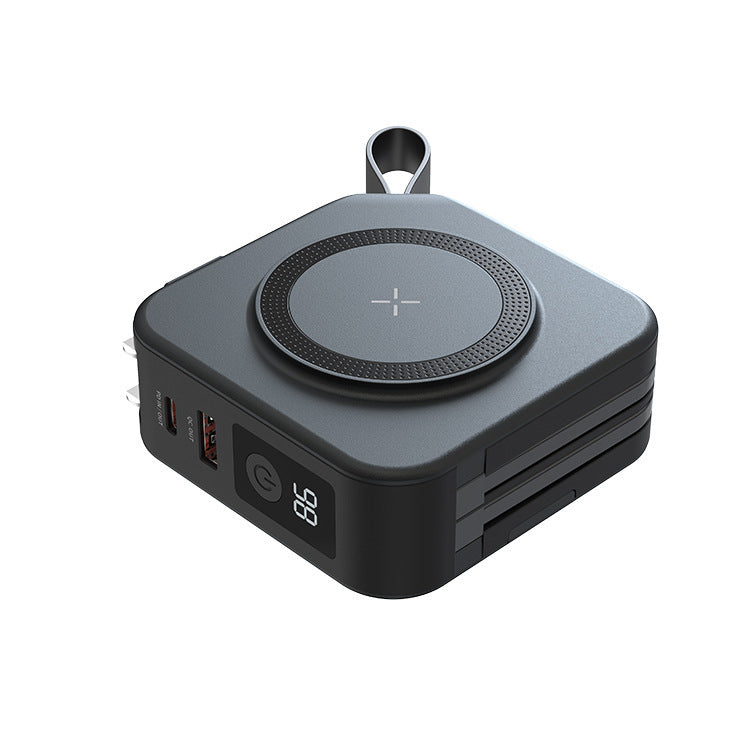 Five in one magnetic wireless power bank 22.5W portable power bank 10000mAh travel charger