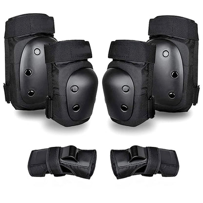Adult/Kids Knee Pads Elbow Pads Wrist Guards 6 in 1 Protective Gear Set for Inline Roller Skating Skateboarding Scooter BMX - 𝐃𝐔𝐕𝐋𝐀𝐒𝐇𝐎𝐏