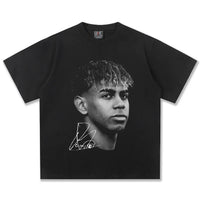 American Hip Hop 2025 New Yamal American Retro Cotton Crew Neck T-Shirt Men's and Women's Retro Fashion Short Sleeve Top - 𝐃𝐔𝐕𝐋𝐀𝐒𝐇𝐎𝐏