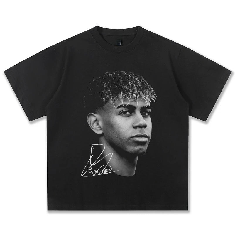 American Hip Hop 2025 New Yamal American Retro Cotton Crew Neck T-Shirt Men's and Women's Retro Fashion Short Sleeve Top - 𝐃𝐔𝐕𝐋𝐀𝐒𝐇𝐎𝐏