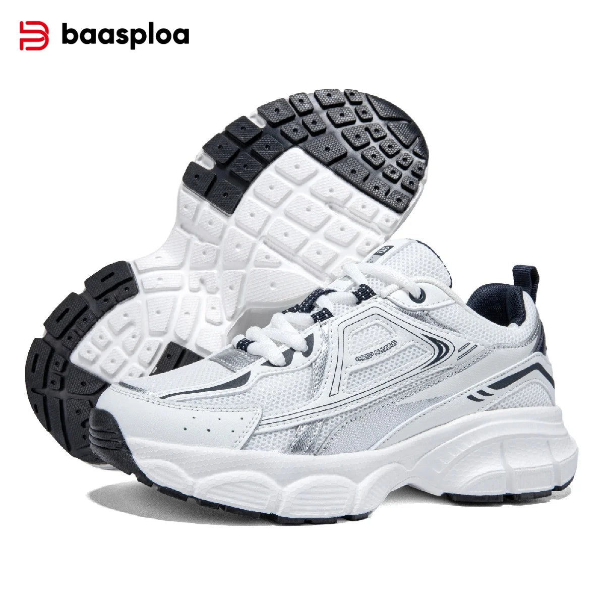 Baasploa Women Causal Sneakers Lightweight Mesh Breathable Sport Shoes Comfort Soft Walking Shoes for Women Non - Slip Outdoor - 𝐝𝐮𝐯𝐥𝐚𝐬𝐡𝐨𝐩.𝐜𝐨𝐦