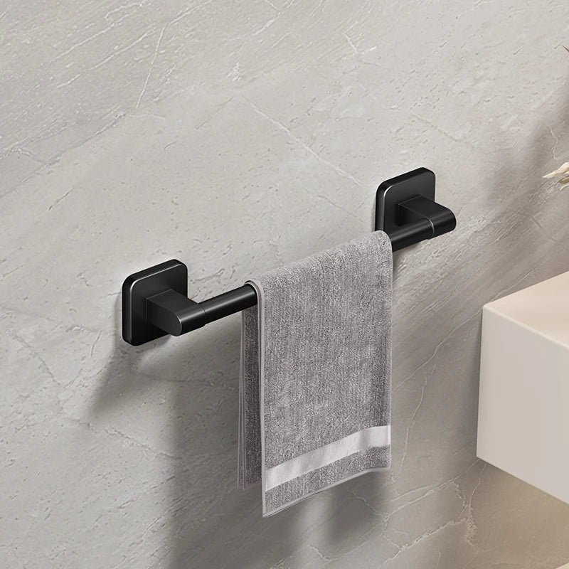 Bathroom Towel Holder White Without Drilling Bathroom Black Towel Rack Towel Bar Self - Adhesive Bathroom Towel Rack Towel Rail - 𝐃𝐔𝐕𝐋𝐀𝐒𝐇𝐎𝐏