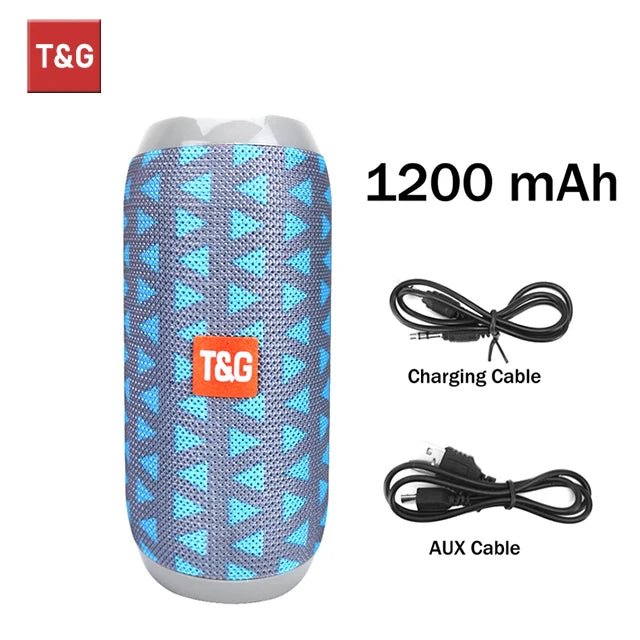 Bluetooth Speaker T&G TG117 Portable TWS Sound Box Waterproof Loudspeaker Outdoor Stereo Surround Speakers Support TF FM Radio - 𝐝𝐮𝐯𝐥𝐚𝐬𝐡𝐨𝐩.𝐜𝐨𝐦