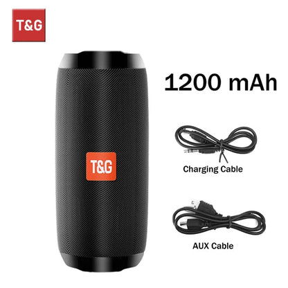 Bluetooth Speaker T&G TG117 Portable TWS Sound Box Waterproof Loudspeaker Outdoor Stereo Surround Speakers Support TF FM Radio - 𝐝𝐮𝐯𝐥𝐚𝐬𝐡𝐨𝐩.𝐜𝐨𝐦