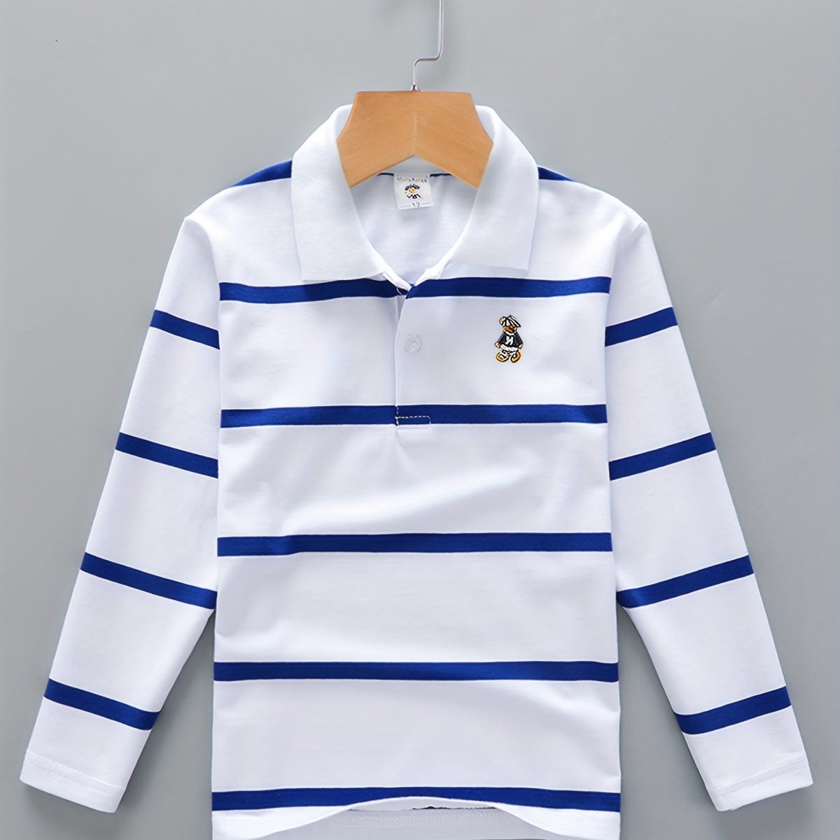 Boys' Casual Lapel Shirt Children's Top Long Sleeve T-Shirt Children's Clothing Comfortable Breathable - 𝐃𝐔𝐕𝐋𝐀𝐒𝐇𝐎𝐏