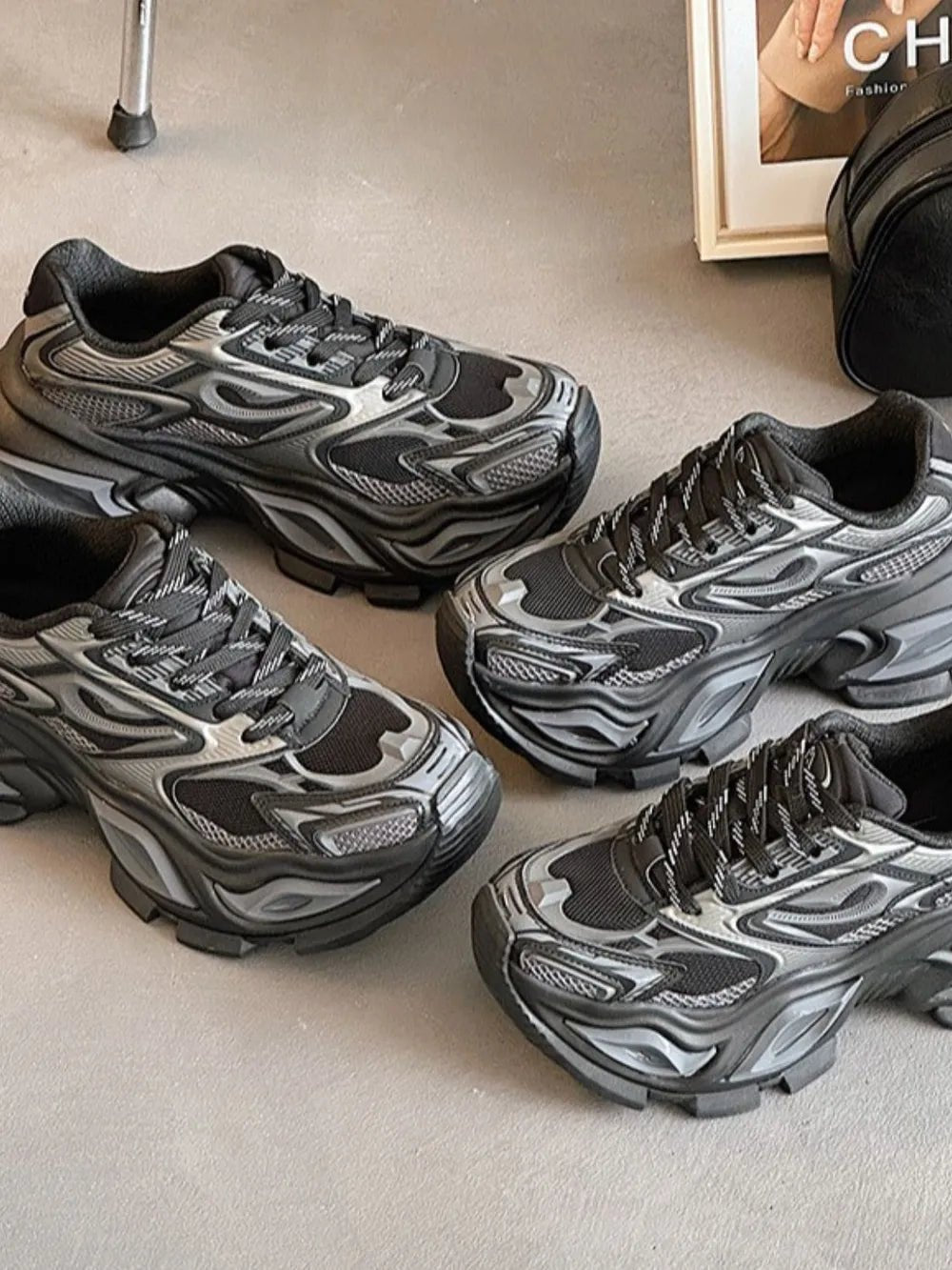 Breathable Chunky Platform Sneakers - 𝐃𝐔𝐕𝐋𝐀𝐒𝐇𝐎𝐏