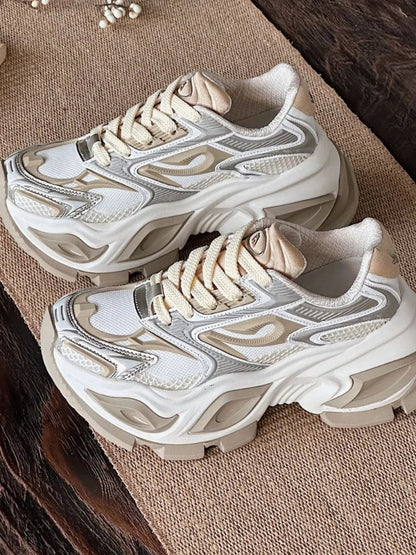 Breathable Chunky Platform Sneakers - 𝐃𝐔𝐕𝐋𝐀𝐒𝐇𝐎𝐏