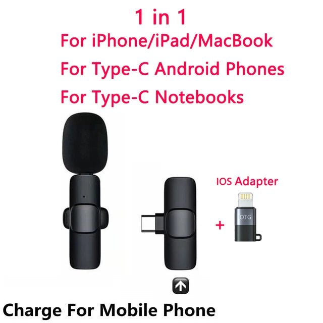 Buttonhole Lavalier Wireless Lapel Microphone Bluetooth Mini Mic For Phone PC Cell Mobile Small Micro Tiny Tie Mike Mikrofon USB - 𝐝𝐮𝐯𝐥𝐚𝐬𝐡𝐨𝐩.𝐜𝐨𝐦