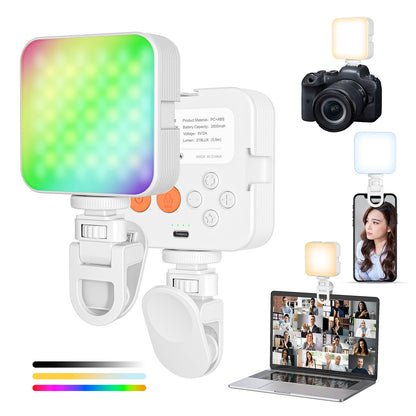Camera pocket light atmosphere mini RGB mobile phone fill light live VLOG video conference photography light - 𝐝𝐮𝐯𝐥𝐚𝐬𝐡𝐨𝐩.𝐜𝐨𝐦
