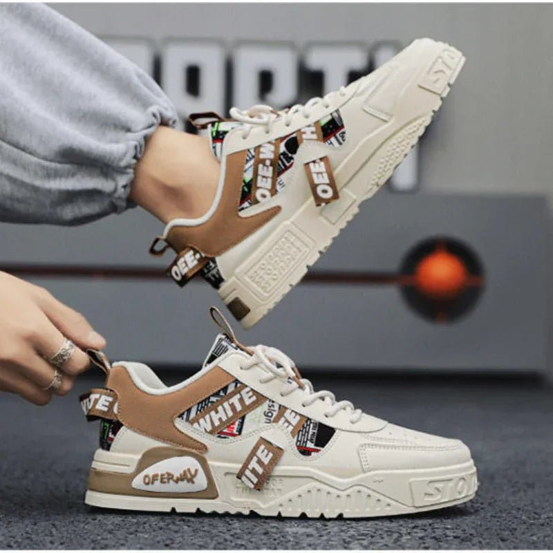 Casual Fashion Leather Sneakers New Skateboard Mens Shoes Outdoor Running Sports shoes Hiking Tennis Platform Luxury footwear - 𝐃𝐔𝐕𝐋𝐀𝐒𝐇𝐎𝐏