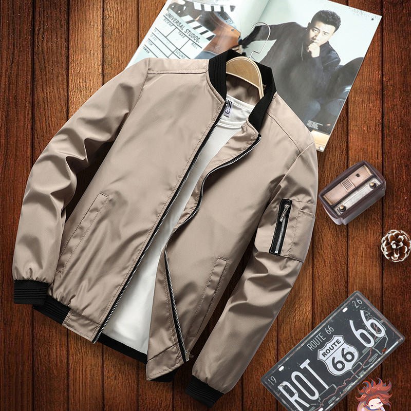 Casual ordinary hooded zipper youth men's casual jacket - 𝐝𝐮𝐯𝐥𝐚𝐬𝐡𝐨𝐩.𝐜𝐨𝐦