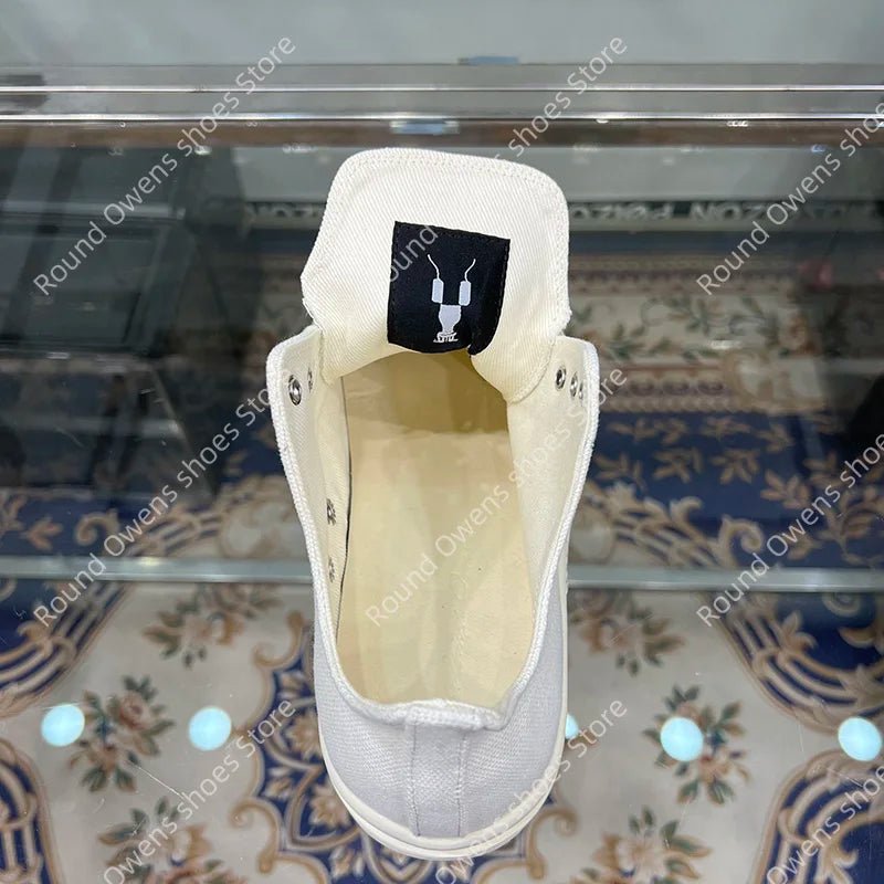 Casual Shoes Men Canvas Beige Low Top Brand Jumbo Lace Up Ro Thick Sole Luxury Designer Trainers Women Street Flat Sneakers - 𝐝𝐮𝐯𝐥𝐚𝐬𝐡𝐨𝐩.𝐜𝐨𝐦