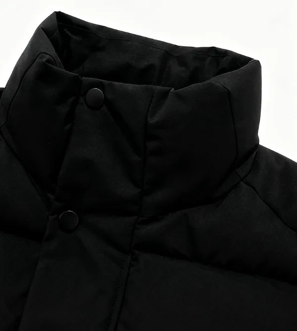 Casual Winter Windproof Puffer Jacket Large Size Plus 100% Polyester Fiber Vest Stand Collar Zipper Canvas Knitted - 𝐃𝐔𝐕𝐋𝐀𝐒𝐇𝐎𝐏