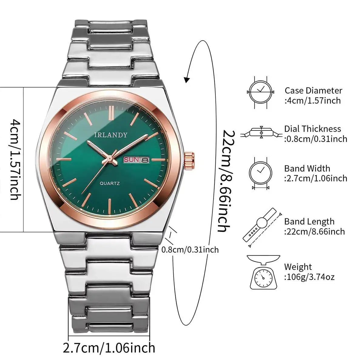 Fashion Men's Calendar Quartz Watch Luxury Men Business Watches For Mens Clock Reloj Hombre（Without Box） - 𝐝𝐮𝐯𝐥𝐚𝐬𝐡𝐨𝐩.𝐜𝐨𝐦