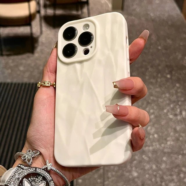 Fashion Silicone Fold Wrinkle Phone Case For iPhone 14 13 12 11 15 Pro Max SE X XS XR 8 7 Plus Soft Candy Color Full Cover - 𝐃𝐔𝐕𝐋𝐀𝐒𝐇𝐎𝐏