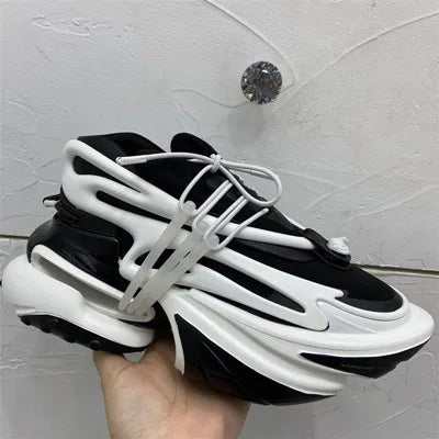 Fashion Thick Bottom Sneakers Women Pointed Toe Lace - Up Platform Shoes Lady Classics Luxury Brands Couple's Shoes Casual Sneaker - 𝐃𝐔𝐕𝐋𝐀𝐒𝐇𝐎𝐏