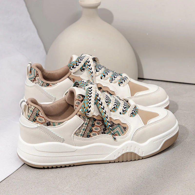 Fashion Women's Shoes Spring Casual Thick Sole Designer Sneakers Girls Breathable Lace - up Colorful Ladies Shoes Women Sneakers - 𝐝𝐮𝐯𝐥𝐚𝐬𝐡𝐨𝐩.𝐜𝐨𝐦