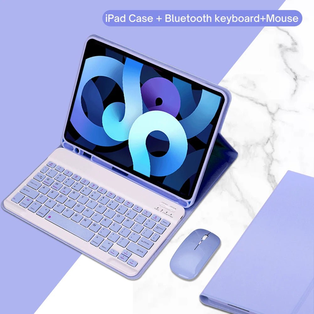 For iPad Air 4th 10.9" 2020 A2072 A2316 A2324 A2325 Keyboard Case for iPad Air 5th 10.9" 2022 A2588 A2589 A2591 Case - 𝐃𝐔𝐕𝐋𝐀𝐒𝐇𝐎𝐏