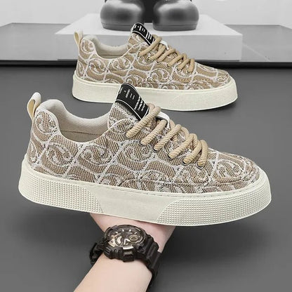 Graffiti prints black canvas sneakers mens vulcanized shoes man low top sneaker lace up trainer skateboard shoes men's plimsolls - 𝐝𝐮𝐯𝐥𝐚𝐬𝐡𝐨𝐩.𝐜𝐨𝐦
