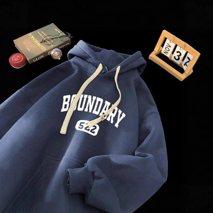 Heavyweight Hooded Fleece Sweatshirt Men American Style Outerwear INS Style Loose Trendy Brand Plus Size Top Clothing - 𝐝𝐮𝐯𝐥𝐚𝐬𝐡𝐨𝐩.𝐜𝐨𝐦