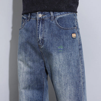 High Quality New Classic Retro Men's Jeans Cotton Casual Straight Fit Stretch Fashion Work Denim Trousers Male Autumn Winter - 𝐃𝐔𝐕𝐋𝐀𝐒𝐇𝐎𝐏