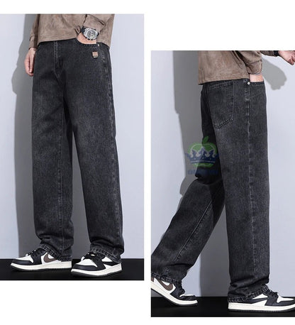 High Quality New Classic Retro Men's Jeans Cotton Casual Straight Fit Stretch Fashion Work Denim Trousers Male Autumn Winter - 𝐃𝐔𝐕𝐋𝐀𝐒𝐇𝐎𝐏