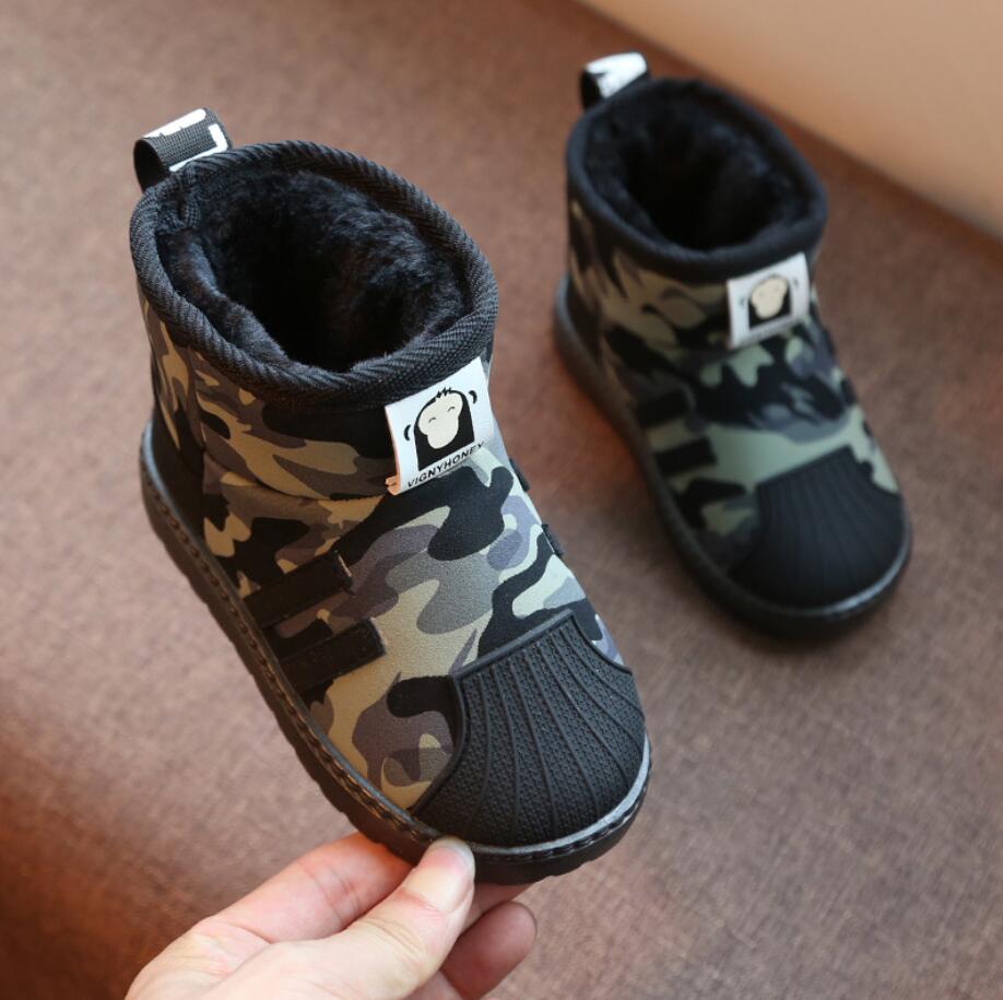 Kids Shoes Winter Boys Brand Snow Boots Children Fashion Plush Warm Ankle Martin Boots Baby Girls Black Red Sport Shoes - 𝐝𝐮𝐯𝐥𝐚𝐬𝐡𝐨𝐩.𝐜𝐨𝐦