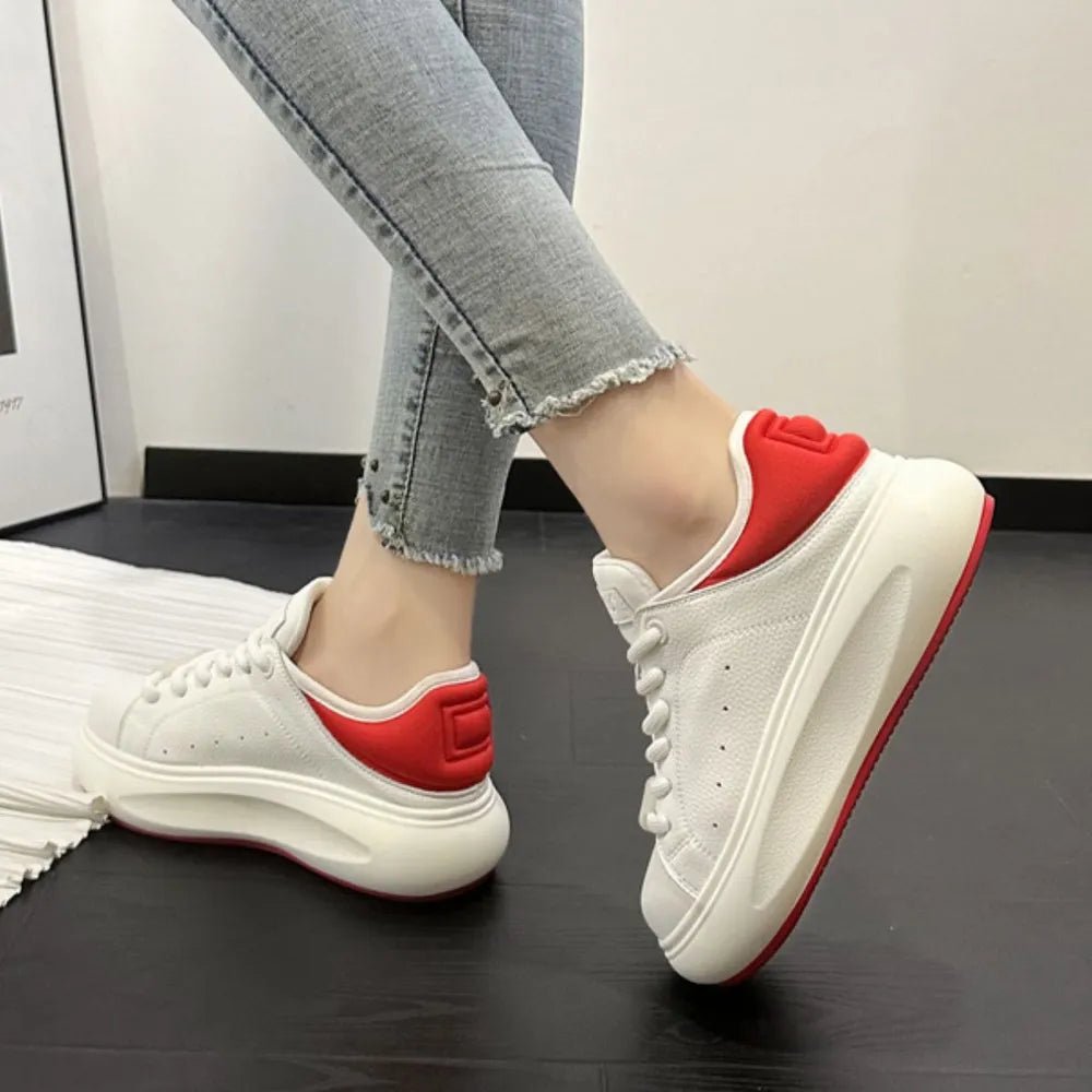 Lace Up Round Toe Platform Sneakers - 𝐃𝐔𝐕𝐋𝐀𝐒𝐇𝐎𝐏