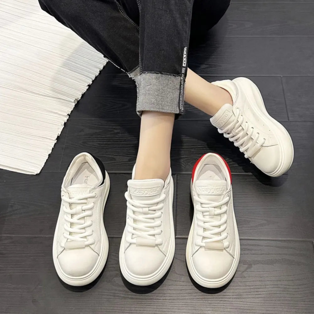 Lace Up Round Toe Platform Sneakers - 𝐃𝐔𝐕𝐋𝐀𝐒𝐇𝐎𝐏