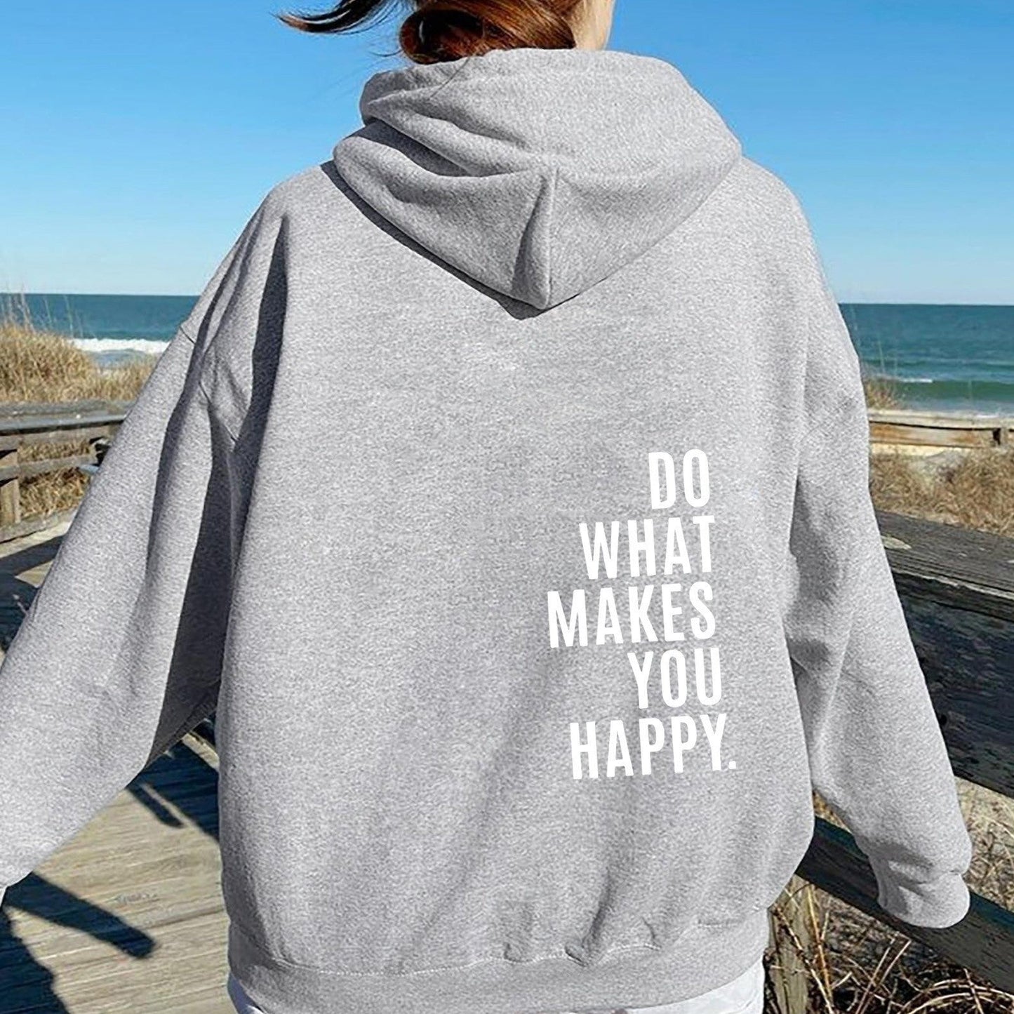 Loose Hooded Sweatshirt with Vintage Printed Letters and Drop Shoulder Sleeves for Women - 𝐝𝐮𝐯𝐥𝐚𝐬𝐡𝐨𝐩.𝐜𝐨𝐦