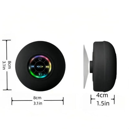 Loudspeaker Bluetooth Speaker Mini Shower Subwoofer Waterproof Handsfree With Suction Cup Mic For Bathroom Pool Beach Car Phone - 𝐝𝐮𝐯𝐥𝐚𝐬𝐡𝐨𝐩.𝐜𝐨𝐦
