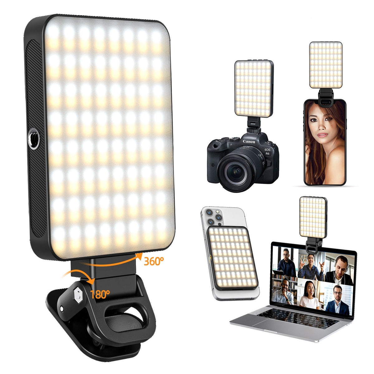Magnetic fill light LED video conference phone fill light camera photography live broadcast photography pocket light - 𝐝𝐮𝐯𝐥𝐚𝐬𝐡𝐨𝐩.𝐜𝐨𝐦