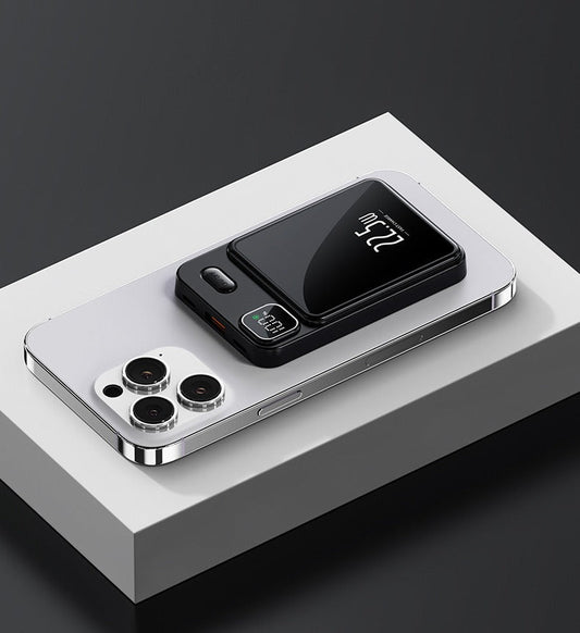 Magnetic suction power bank fast charging, compact and portable mobile power supply - 𝐃𝐔𝐕𝐋𝐀𝐒𝐇𝐎𝐏