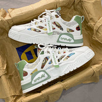 Men's mesh breathable board shoes men's thick soled fashionable cartoon sports and leisure shoes - 𝐝𝐮𝐯𝐥𝐚𝐬𝐡𝐨𝐩.𝐜𝐨𝐦