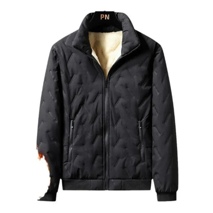 Men's Open Cardigan Lamb Velvet Winter Jacket Outdoor Casual Warm Waterproof Loose Fit Large Size Cotton Coat for Men - 𝐃𝐔𝐕𝐋𝐀𝐒𝐇𝐎𝐏