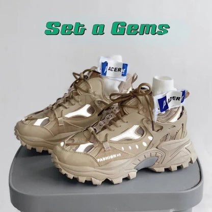 Men's sports shoes thick soled running shoes men's - 𝐃𝐔𝐕𝐋𝐀𝐒𝐇𝐎𝐏