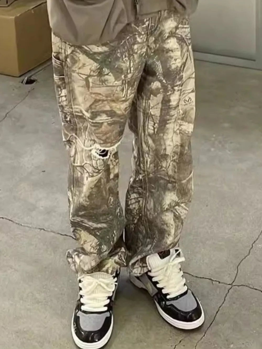 Men's Twig Camouflage Cargo Jeans - 𝐝𝐮𝐯𝐥𝐚𝐬𝐡𝐨𝐩.𝐜𝐨𝐦