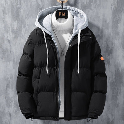 Men's winter clothing, winter new styles, trendy, cool, windproof, cold resistant, warm, loose oversized hooded cotton jacket, men's clothing - 𝐃𝐔𝐕𝐋𝐀𝐒𝐇𝐎𝐏